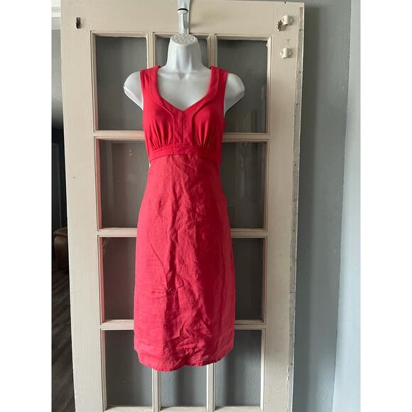 Boden LINEN & JERSEY DRESS - Picture 6 of 9